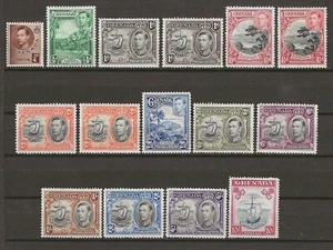 GRENADA 1937/50 SG 152/163f + Perfs MINT - Picture 1 of 2