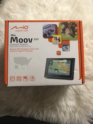 Mio Moov 300 Car Portable GPS Navigator System 4.3" US Canada Puerto Rico Maps - Image 1 of 4
