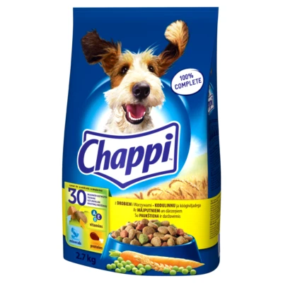 Chappi Trockenfutter für Hunde mit Geflügel und Gemüse 2,7kg - Bild 1 von 3