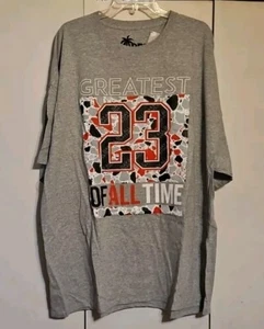 MJ 23 Greatest Of All Time G.O.A.T Herren GRAU Hemd 4XL VIBES Neu mit Etikett - Bild 1 von 3