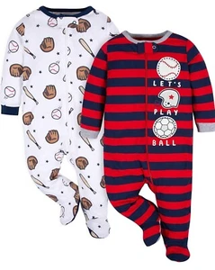 2 pijamas para niños DE Baseball Design - Picture 1 of 5