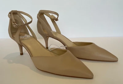New Nine West Ankle Strap Pumps MADISYN Light Natural Size 10 M *DEFECTS* - Image 1 of 4