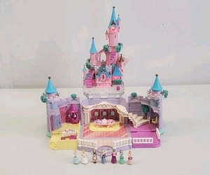 Disney Cinderella Polly Pocket Enchanted Castle W/ 7 Dolls Figures Bluebird 1995 - Picture 1 of 14