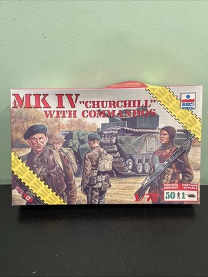 ESCI Mk IV "Churchill" Tank With British Commandos Plastic Model Kit - Image 1 of 4
