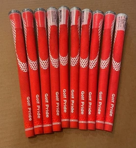 (10) NEW GOLF PRIDE NIION (ORANGE/WHITE) MEN'S STANDARD 60 RND GOLF GRIPS - Picture 1 of 1