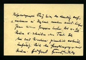 Heinrich Hansjakob. Autograph. Eigenhändige Postcard With Signature 1899 - Picture 1 of 1