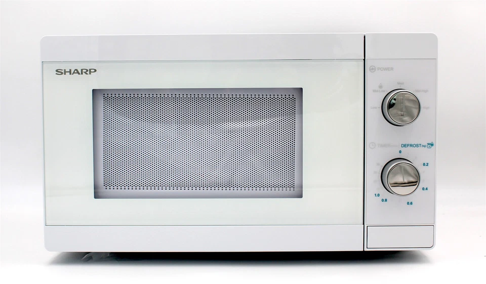 Sharp Mikrowelle weiß 20L, 800W, 5 Stufen Drehteller 25,5 cm YC-MS01E-C