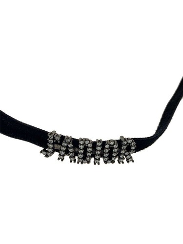 Collana Christian Dior Top donna nero con