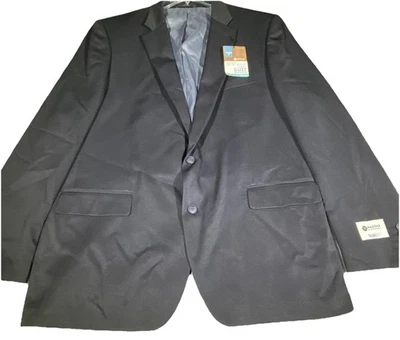 Traje de viaje Haggar abrigo separado blazer para hombre talla 48L negro ajuste a medida nuevo con etiquetas Foto 1 de 4