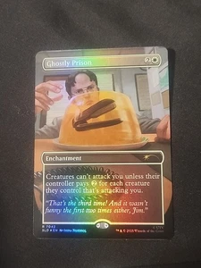 MTG Ghostly Prison 7042 Foil Dwight's Destiny Secret Lair The Office - Picture 1 of 2