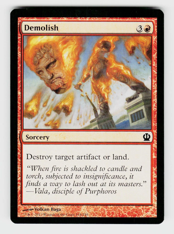 MTG, Theros, Demolish, Normal, No.118, C Sorcery - Image 1 of 1