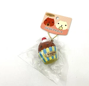 Portachiavi Kapibara-san Café Cupcake Squishy Puni Mascotte Giappone Nuovo - Foto 1 di 1