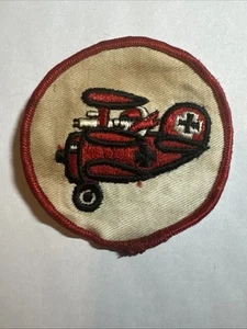 Vintage FIGHTER PILOT MILITARY PATCH THE RED BARON War Plane Patch - Picture 1 of 2