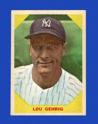 Fleer Set-Break 1960 # 28 Lou Gehrig como nuevo *GMCARDS* Foto 1 de 2