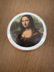 Intake French Mona Lisa Porcelain Trinket Dish - Picture 1 of 10