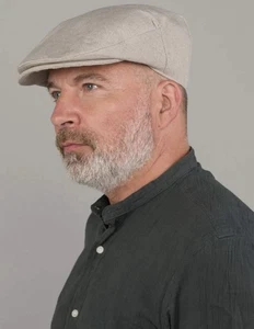 Gorra LL Bean Hanna de lino irlandés vintage marfil para hombre talla L nueva - Imagen 1 de 5