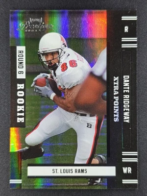 Dante Ridgeway 2006 Playoff Prestige Xtra Points Black Foil /25 RC #195 RAMS - Image 1 of 2
