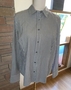 J. CREW 365 CURVY Langarmshirt gestreift Knopfleiste Damen Gr. 12 Neu - Bild 1 von 6
