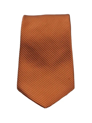 Corbata Nautica 100 % seda rayas anaranjadas hecha en EE. UU. ropa clásica para hombre Foto 1 de 4