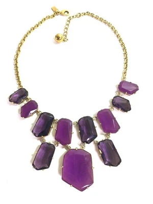 Conjunto Kate Spade en Collar de Piedra Nuevo con Etiquetas Hermosas Gemas Doble Babero **+ Foto 1 de 4