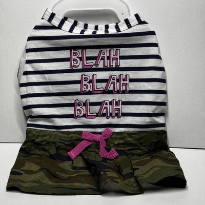 NWT Top Paw Dog Dress: Green Camouflage Skirt, Small - Image 1 of 3