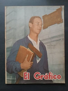 Rivista EL GRAFICO numero 1809 anno 1954 - Pedro Galvao - Foto 1 di 2