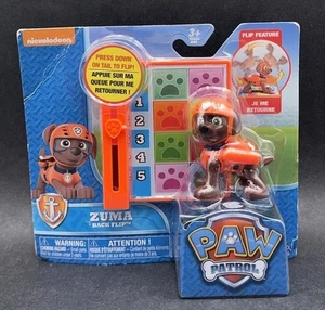 Nickelodeon Paw Patrol Zuma Back Flip Action Toy nuovo con scorecard NUOVO SIGILLATO RARO - Foto 1 di 5
