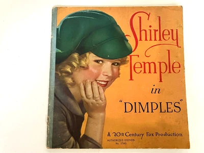 Libro de colección 1936 Shirley Temple in Dimples, pub Saalfield. Foto 1 de 4