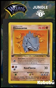Pokemon Karte Nashorn 61/64 Edition 1 Ed 1 Jungle Wizards 5 - Bild 1 von 3