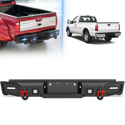 Rear Bumper For 1999-2016 Ford 3rd Gen F250 F350 F450 Super Duty W/ Sensor Holes - Image 1 of 4