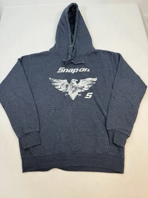 Snap On Tools Sudadera con Capucha Para Hombre Azul Pullover Sudadera Gráfico Logo Talla L Grande Foto 1 de 4
