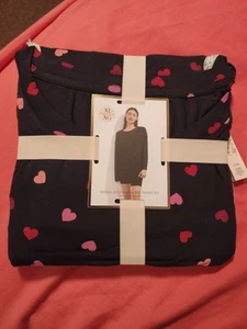 Victoria's Secret XL Schlafanzug 2-teilig Schlafshirt und Shorts Herzen - Bild 1 von 4