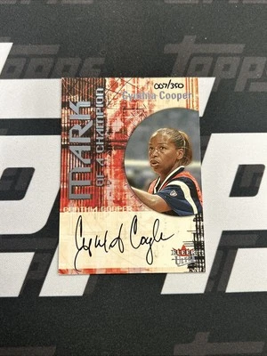 2001 Fleer Ultra WNBA Basketball Cynthia Cooper Mark Of A Champion Auto 7/350 - Image 1 of 4