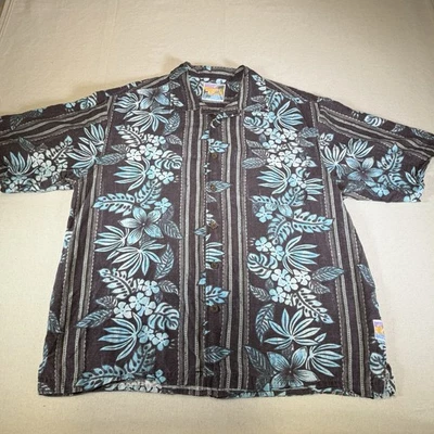 Camisa It's 5 O'Clock Somewhere ~ Margaritaville Tropical Botão para Baixo Tamanho XL - Imagem 1 de 4