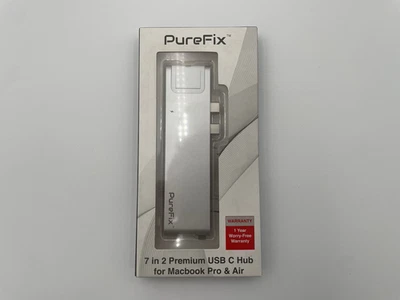 Hub USB-C Premium PureFix 7 en 2 | MacBook Pro | MacBook Air | Gris Foto 1 de 2