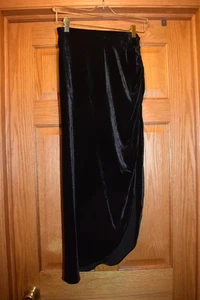 Veronica Beard 495 $ schwarz Samt Seide Herst asymmetrischer Rock Größe 2 - Bild 1 von 3