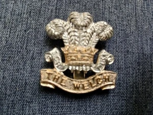 #173 – THE WELCH REGIMENT ANODISED/STAYBRITE CAP BADGE - H.W.TIMINGS LTD. B'HAM - Picture 1 of 2