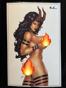 Stampa Lady Death Hellwitch 11x17 David Harrigan firmata Brian Pulido - Foto 1 di 3