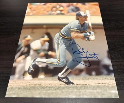ROBIN YOUNT SIGNED AUTOGRAPHED 8x10 Color PHOTO MILWAUKEE BREWERS HOF - Image 1 of 2