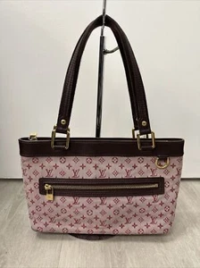 LOUIS VUITTON Cerise Monogram Mini Lin Lucille PM Hangbag - Picture 1 of 22