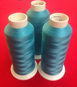 BONDED 80S NYLON AQUA BLUE FADENSPULEN 18000M - Bild 1 von 1
