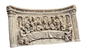 Vintage Wall Plaque The Last Supper 3D Resin/Plaster Religious Art 9”x 5” - Picture 1 of 7