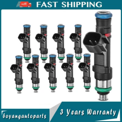 Inyector de combustible 10 piezas FJ766 para Ford 2005 Mercury Grand Marquis Lincoln Town Car Foto 1 de 4