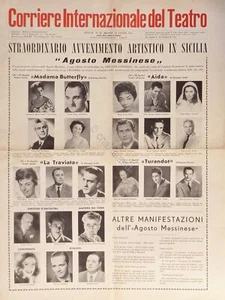 Corriere Internazionale del Teatro N. 14 - 1961 Avvenimento artistico in Sicilia - Picture 1 of 1