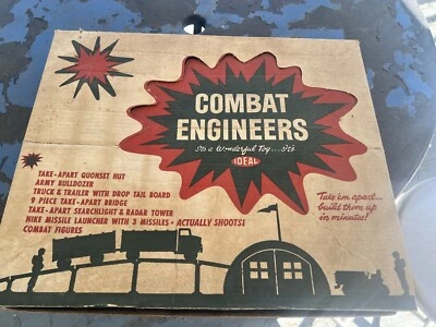Juego Ideal Vintage c1960 Ingeniero de Combate Construcción Set Parcial con Caja Foto 1 de 4