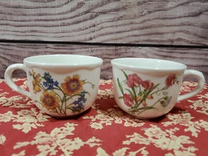 2 Noritake Casual Gourmet Cup Mug Garden 7940/13 Coreopsis & 7940/14 Sweet Pea - Picture 1 of 6