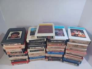 Lot Of 33 8 Track Tapes Untested. Billy Joel, Electic Light Orchestra, Carpent - Picture 1 of 9
