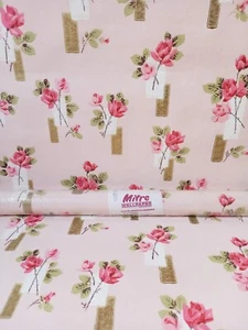 X2 60s Vintage MITRE Wallpaper Roll Flowers Rose retro MCM Floral Geometric 70s - Picture 1 of 17