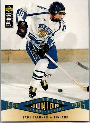 1995-96 Upper Deck Collector's Choice - #328 Sami Salonen European Junior Champi - Image 1 of 2
