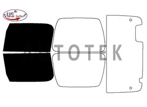 PreCut Film Front Two Door Windows Any Tint Shade For Jeep Wrangler TJ 1997-2006 - Picture 1 of 10